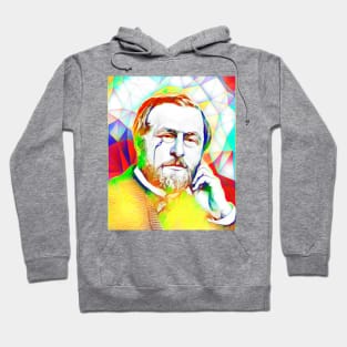 Hippolyte Taine Colourful  Portrait | Hippolyte Taine Artwork 11 Hoodie